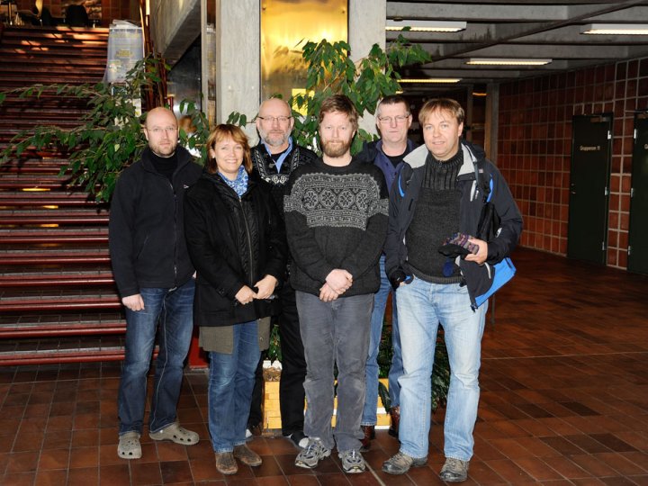 Redaksjonen (ny) i Ornis Norvegica på møte i Bergen 2. desember 2010
