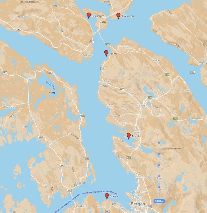 Praktærfugl kart