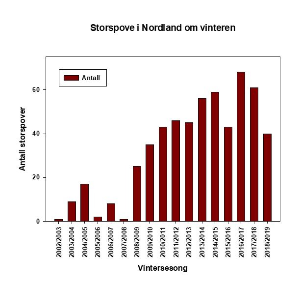 Storspove vinter diagram