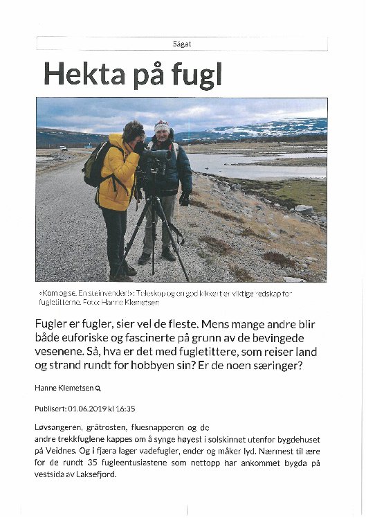 Hekta på fugl Hekta på fugl