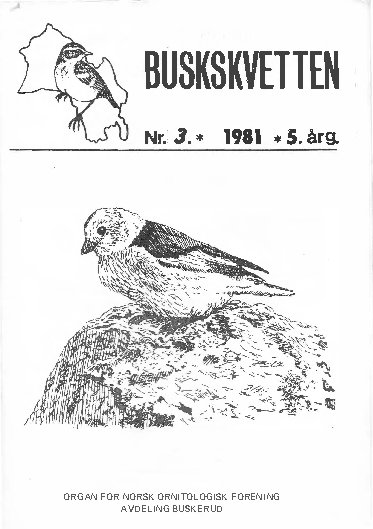 Buskskvetten nr. 3 1981 Buskskvetten nr. 3 1981