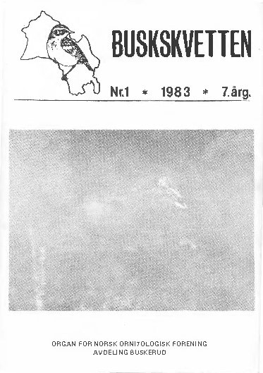 Buskskvetten nr. 1 1983 Buskskvetten nr. 1 1983