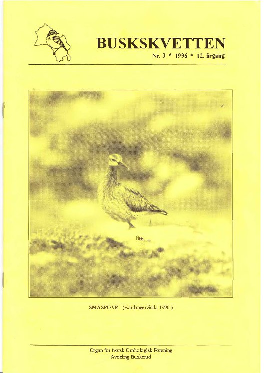 Buskskvetten nr. 3 1996 Buskskvetten nr. 3 1996