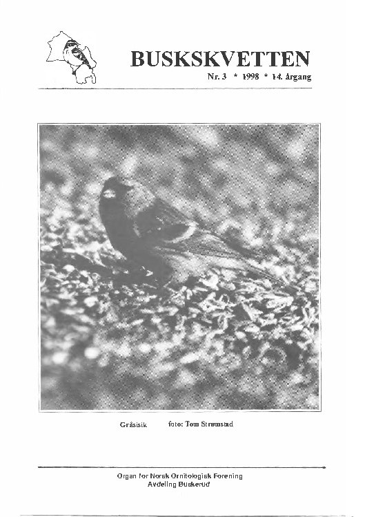 Buskskvetten nr. 3 1998 Buskskvetten nr. 3 1998