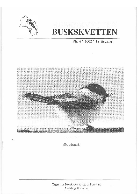 Buskskvetten nr. 4 2002 Buskskvetten nr. 4 2002