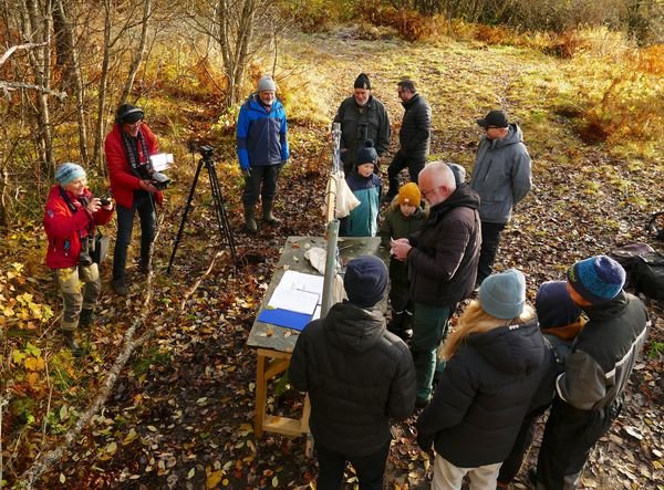 Falkeklubben på Leinøra Fuglestasjon