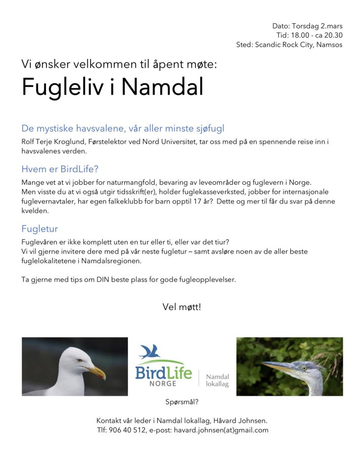 BirdLife Namdal lokallag