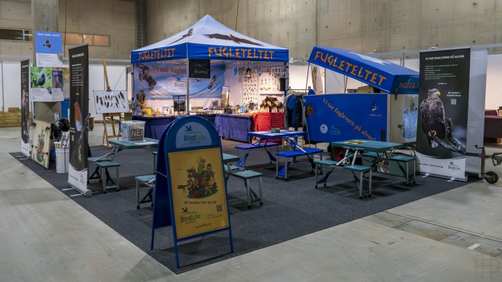 Fugleteltet på Hagemessen 2023 Fugleteltet på Hagemessen 2023