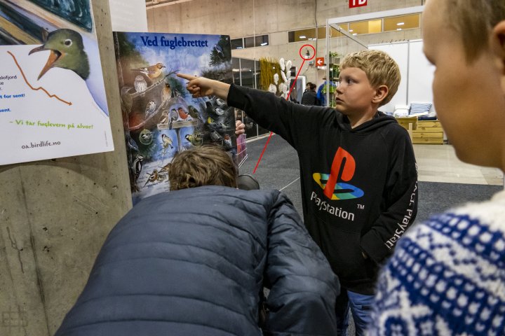 Kikking i teleskop på Hagemessen 2023 Kikking i teleskop på Hagemessen 2023