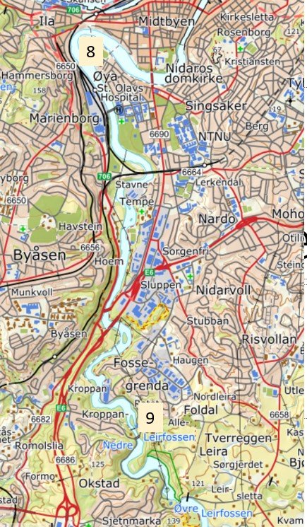 Kart Nidelva